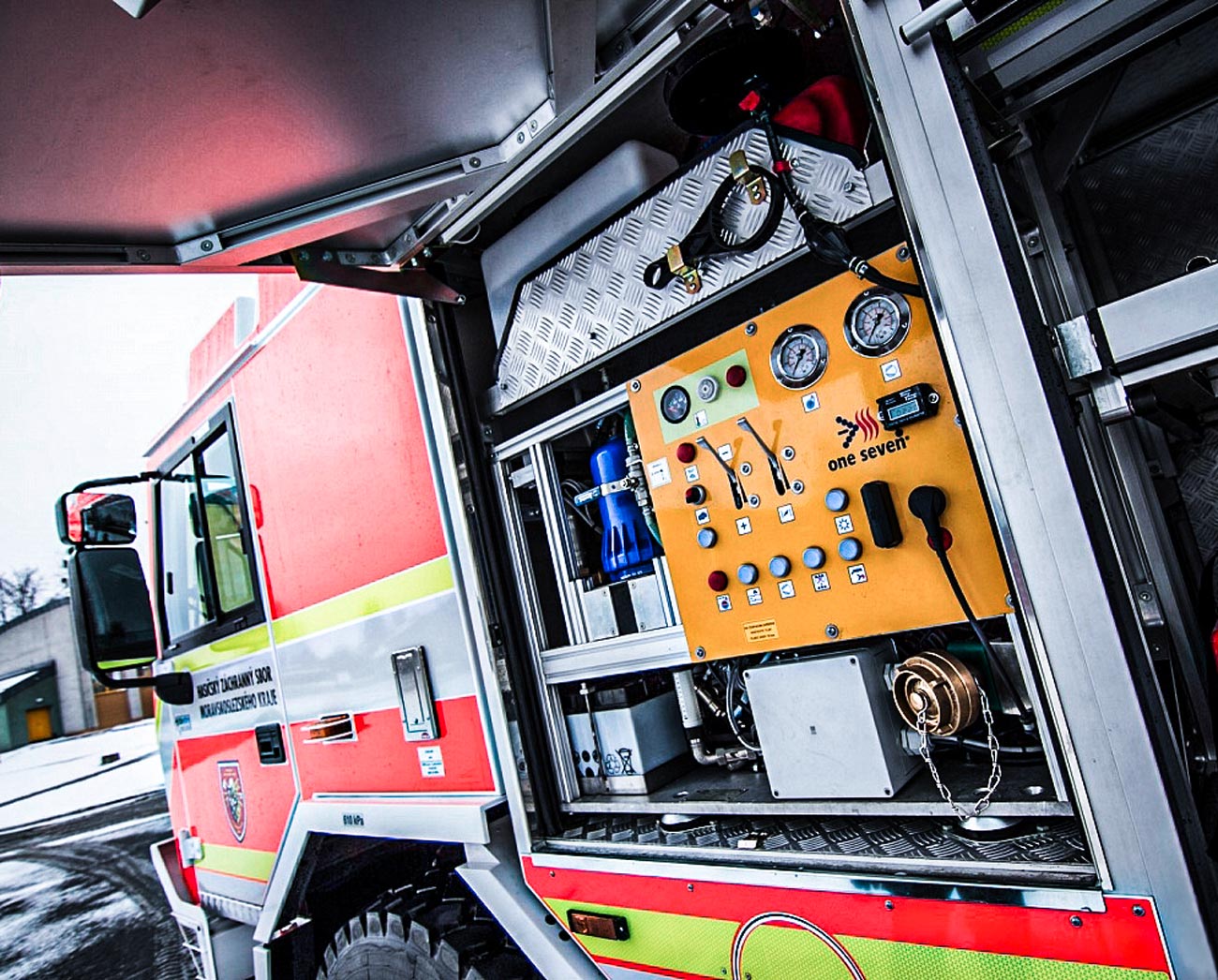 Touchscreen-Bedienfeld einer One Seven Anlage