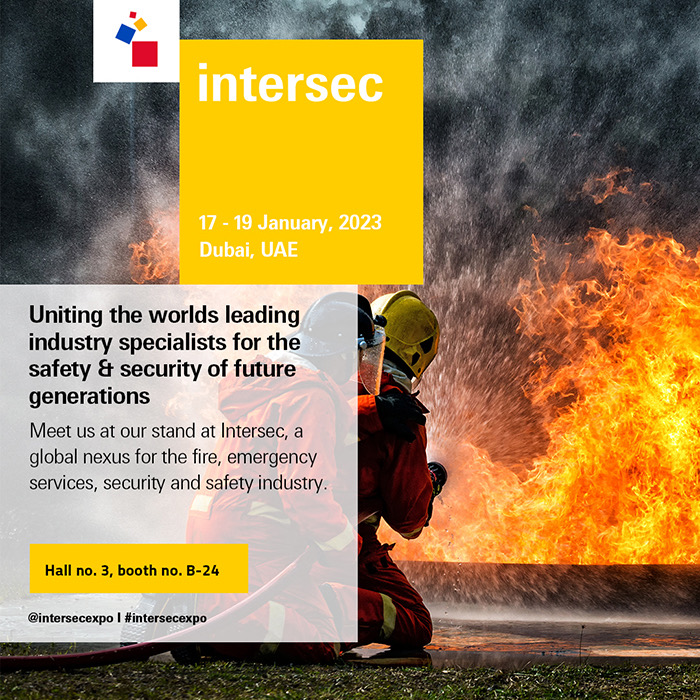 MESSE INTERSEC IN DUBAI. 17.-19.01.2023