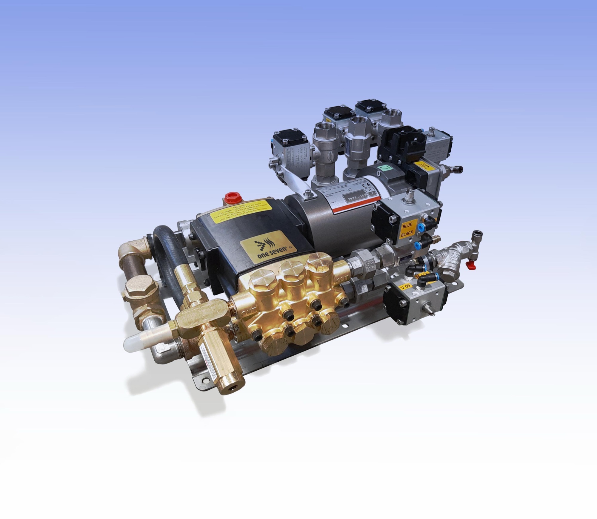 Druckzumischsystem mit Pumpe und Ventilen